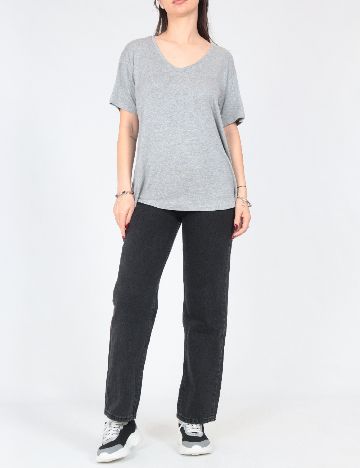 Tricou Pull&Bear, gri