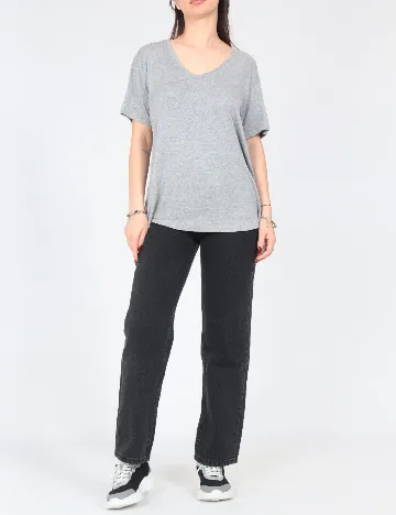 Tricou Pull&Bear, gri
