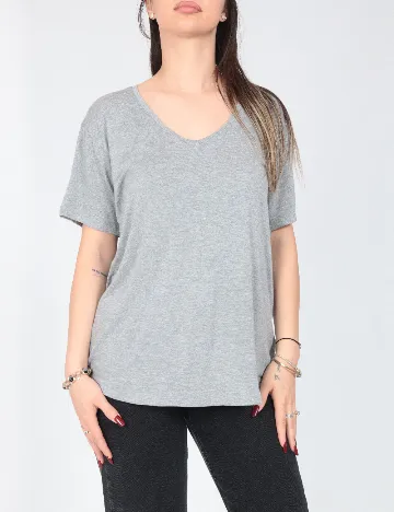 Tricou Pull&Bear, gri