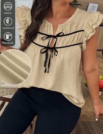 Bluza SHEIN CURVE, crem