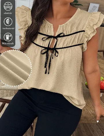 Bluza SHEIN CURVE, crem