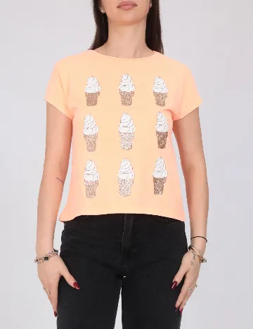 Tricou Zara, portocaliu