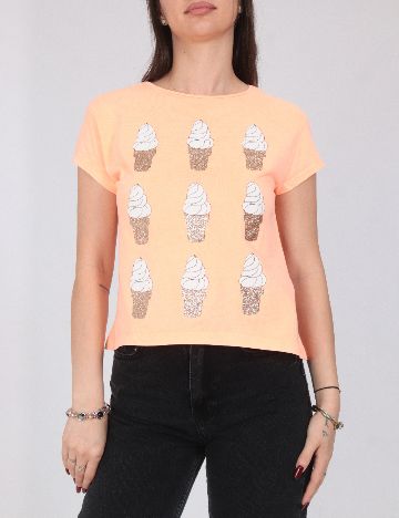 Tricou Zara, portocaliu