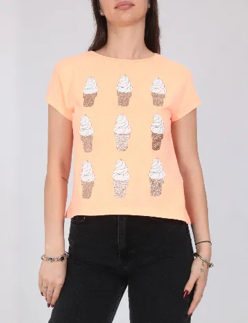 Tricou Zara, portocaliu