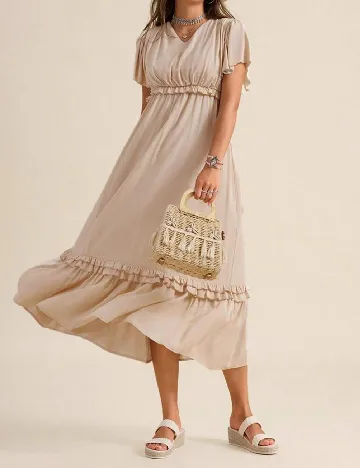 Rochie medie SHEIN, crem