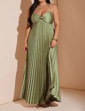 Rochie lunga SHEIN CURVE, verde