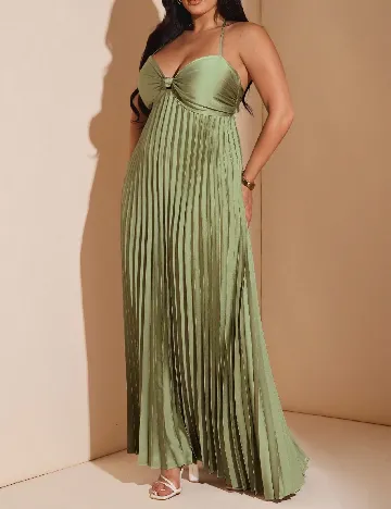 Rochie lunga SHEIN CURVE, verde