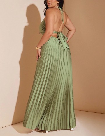 Rochie lunga SHEIN CURVE, verde