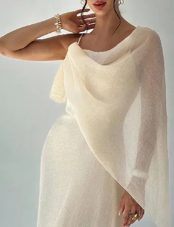 Rochie lunga SHEIN, crem