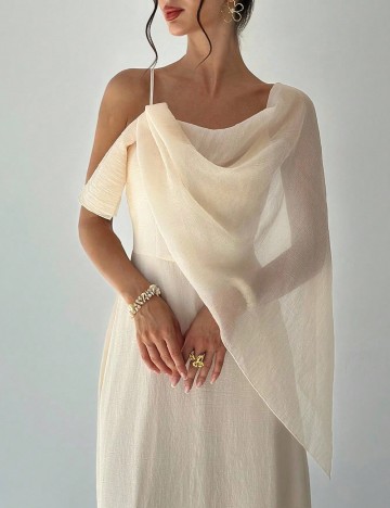 Rochie lunga SHEIN, crem