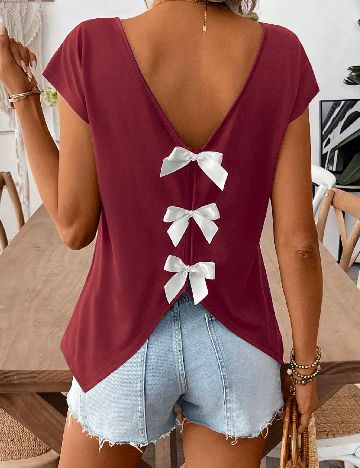 Tricou Emery Rose, visiniu