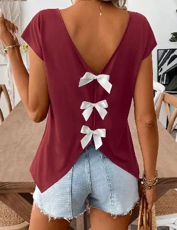 Tricou Emery Rose, visiniu