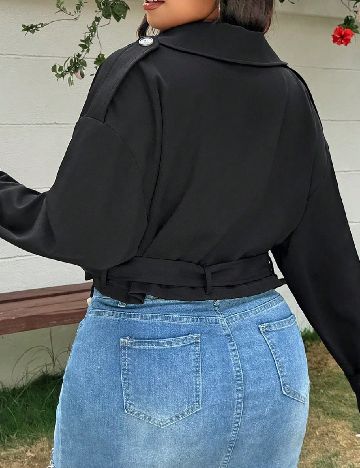 Jacheta SHEIN CURVE, negru