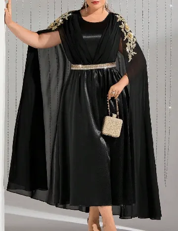 Rochie medie SHEIN CURVE, negru