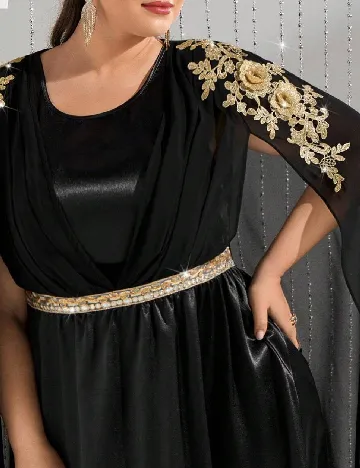 Rochie medie SHEIN CURVE, negru
