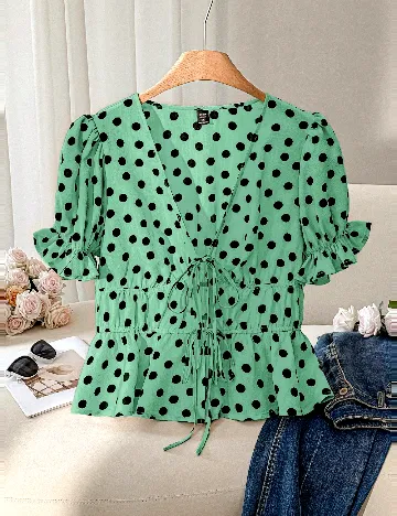 Bluza SHEIN CURVE, verde