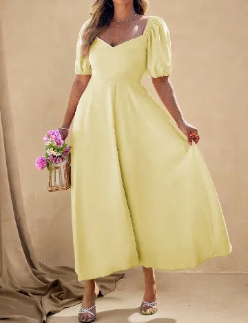 Rochie lunga SHEIN CURVE, galben