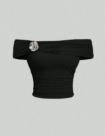 Top SHEIN, negru