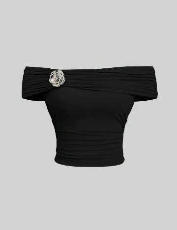 Top SHEIN, negru