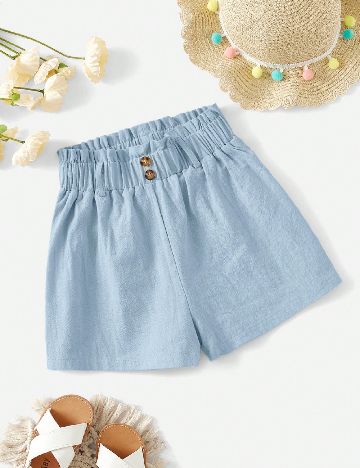 Pantaloni scurti Shein Kids, albastru