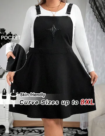 Rochie scurta SHEIN CURVE, negru