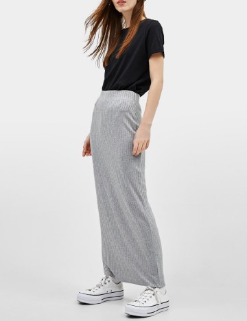 Fusta Bershka, gri