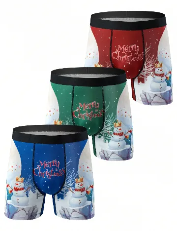 Set Boxeri 3 perechi SHEIN, mix culori