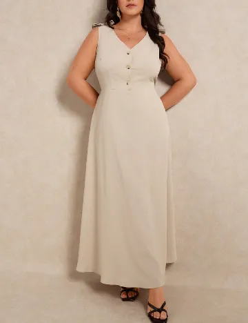 Rochie lunga SHEIN CURVE, crem