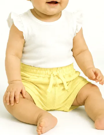 Pantaloni scurti Zara, galben