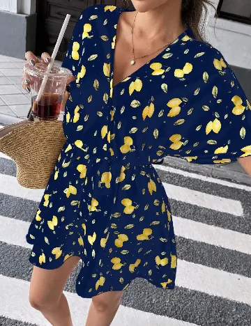 Rochie scurta SHEIN, bleumarin