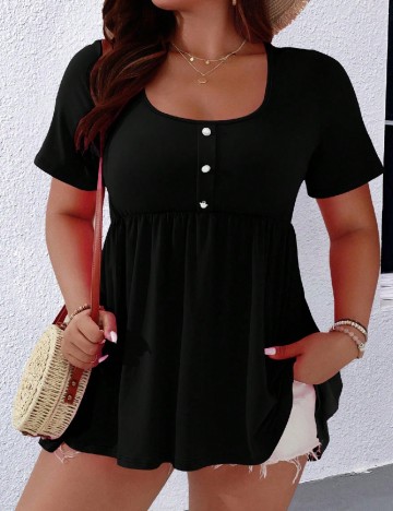 Bluza SHEIN CURVE, negru