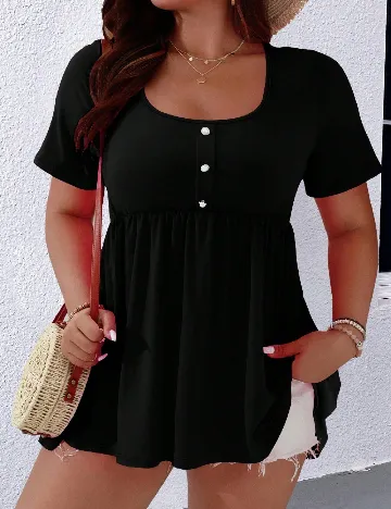 Bluza SHEIN CURVE, negru