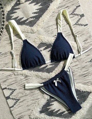 Costum de baie SHEIN, bleumarin