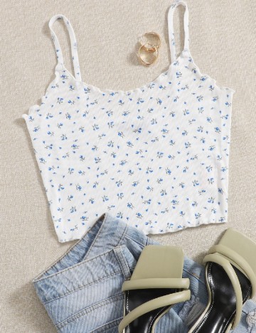Top SHEIN, alb