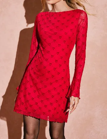 Rochie scurta SHEIN, rosu