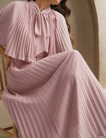 Rochie lunga Anewsta, roz