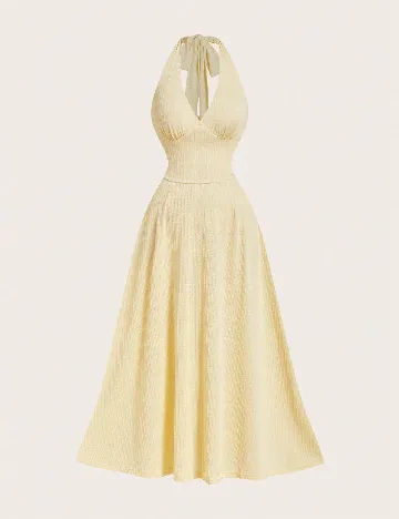 Rochie lunga SHEIN CURVE, galben