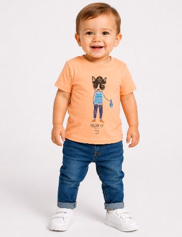 Tricou Zara, portocaliu