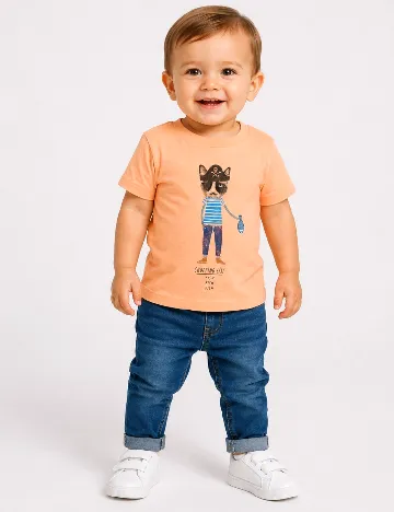 Tricou Zara, portocaliu