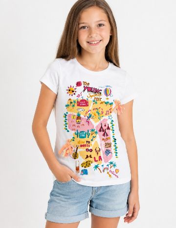 Tricou Zara, alb