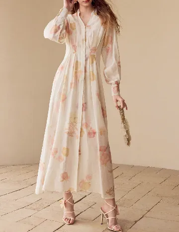 Rochie lunga MOTF, floral
