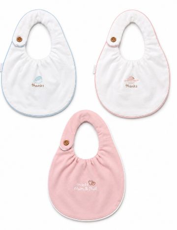 Set bavetele 3 bucati Zara, mix culori