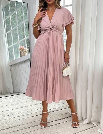 Rochie medie SHEIN CURVE, roz