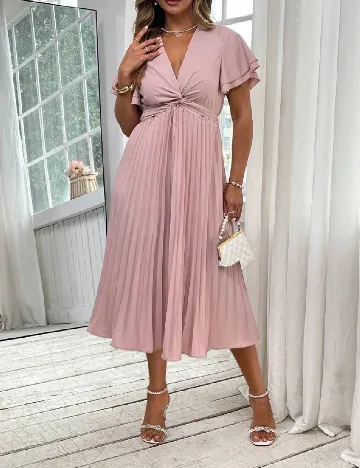 Rochie medie SHEIN CURVE, roz