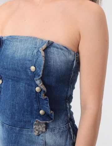 Rochie scurta Bershka, albastru