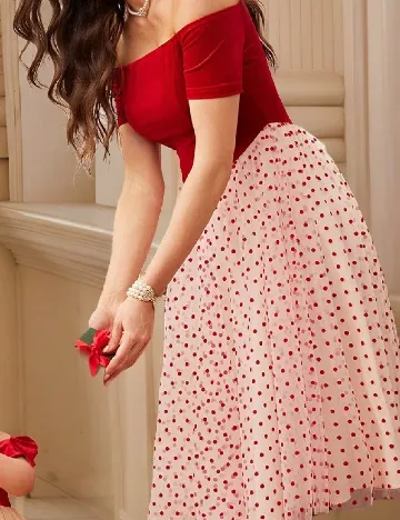 Rochie medie SHEIN, rosu