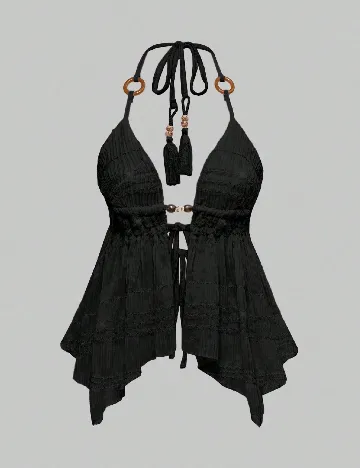Top Romwe, negru