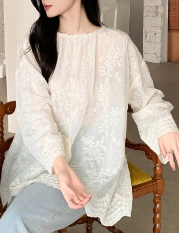 Bluza Oversize Dazy, ecru