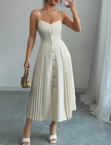Rochie medie SHEIN, crem