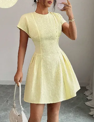 Rochie scurta SHEIN, galben